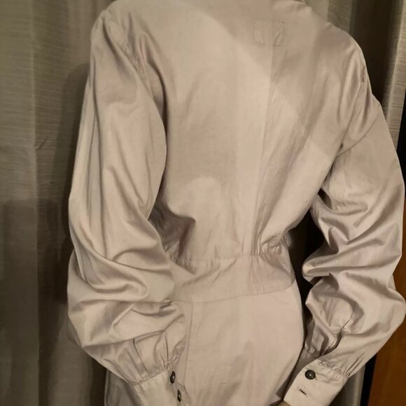 WESTWOOD ANGLOMANIA HI-COLLAR ANGLED WAIST BUTTON FRONT FAB DRESS 44 NWT - Picture 5 of 10